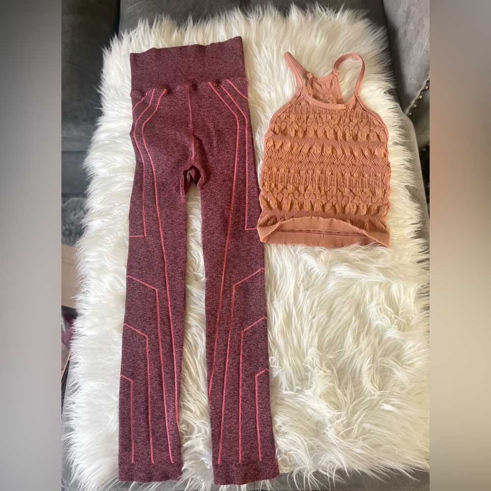 Free People Leggings And Tank Set